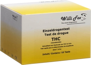 Willi Fox Drogentest THC einzeln Urin, 10 Stück