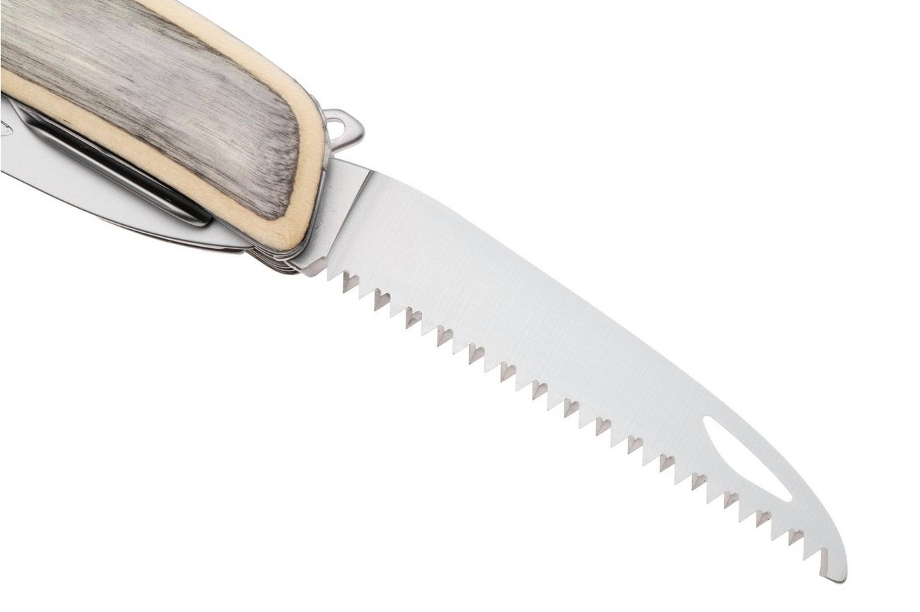 Swiza SH09 TR AM, KST.0136.6520, Laminate White, Zwitsers zakmes, partly serrated, 9 tools