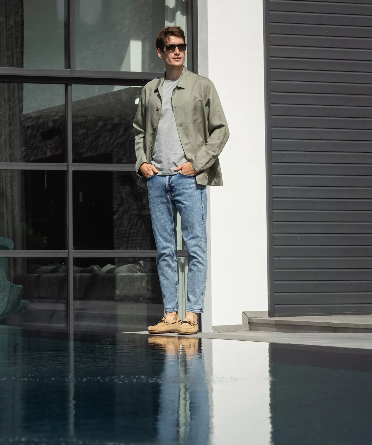 Mocassin CANCUN Daim Beige