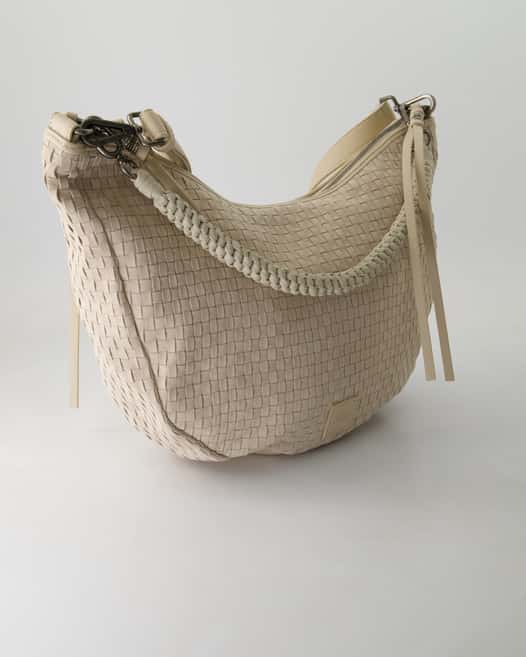 FREDsBRUDER Natural Flow Hobo Handtasche in Beige