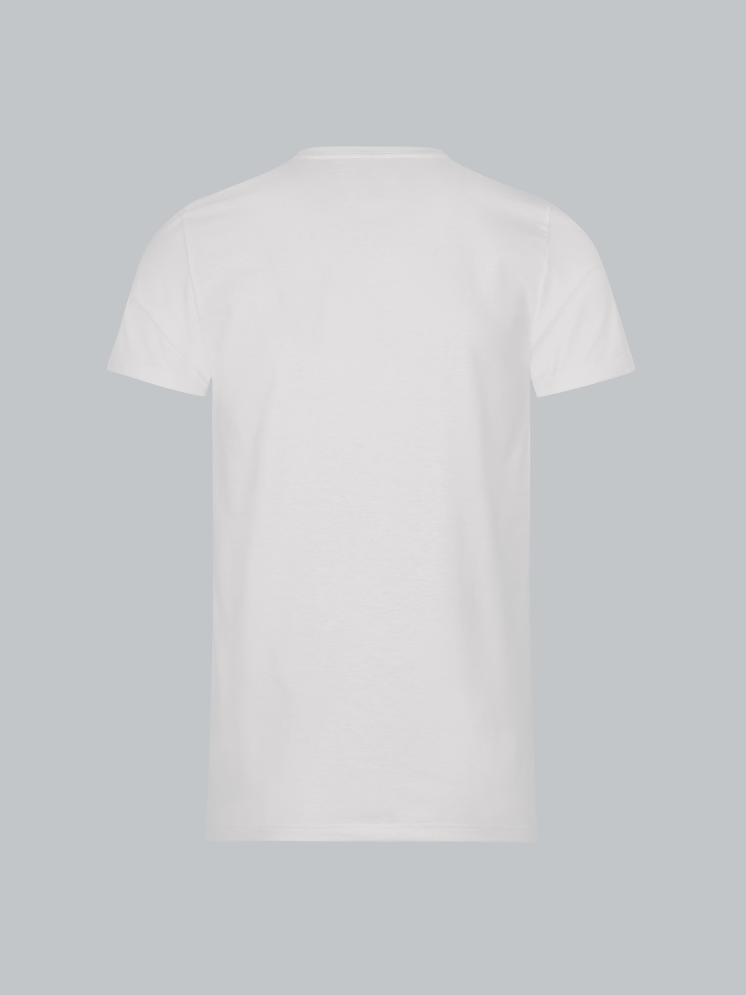 Slim Fit T-Shirt aus DELUXE Baumwolle Weiss