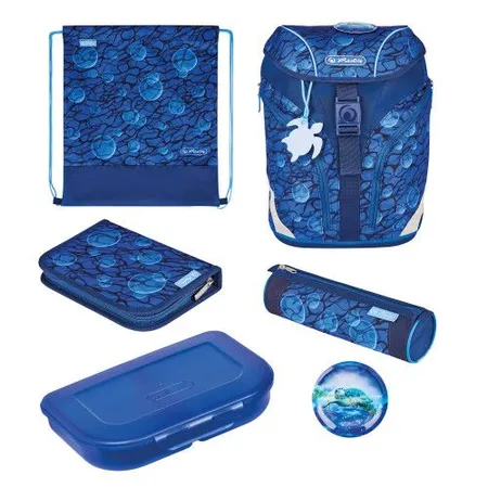 Herlitz Grundschulrucksack SoftLight Plus Greenline Deep Sea