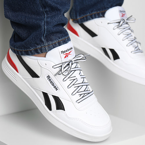 Baskets Court Advance Clip 100033755 Footwear White Black Vector Red