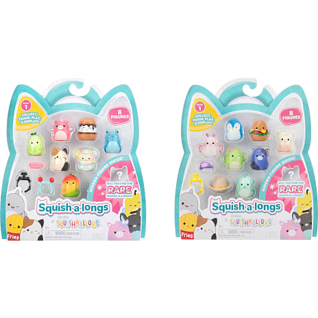 Squish-a-longs 2,5 cm 8-pak – flere varianter – assorteret