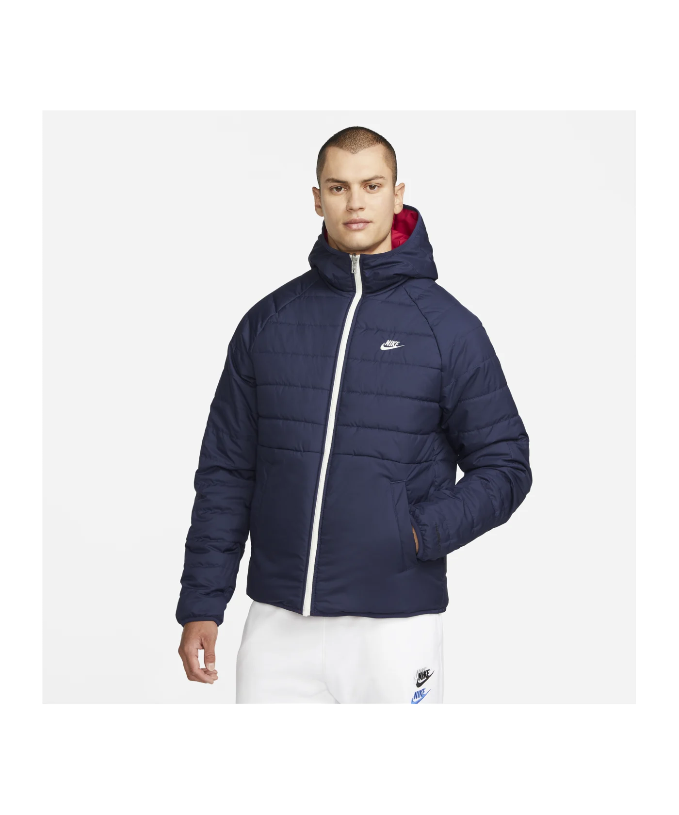 Nike Therma-FIT Legacy Reversible Jacke Rot F687