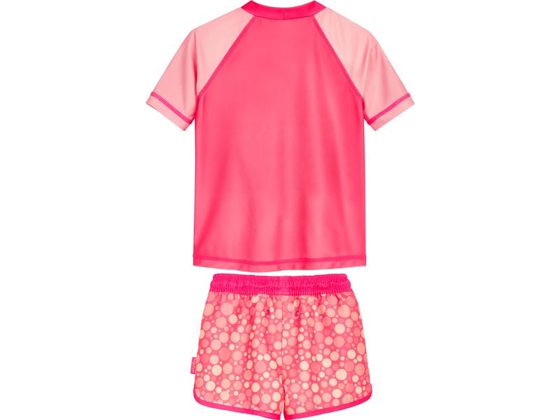 Playshoes UV-Badebekleidungsset Tupfen Koralle Gr. 86/92 Bade-Set für Mädchen mit UV-Schutz 50