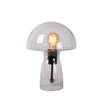 Lucide tafellamp Fungo rookglas