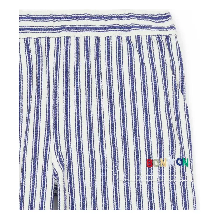 Bonton Pantalon Rayé Itcha | Bleu