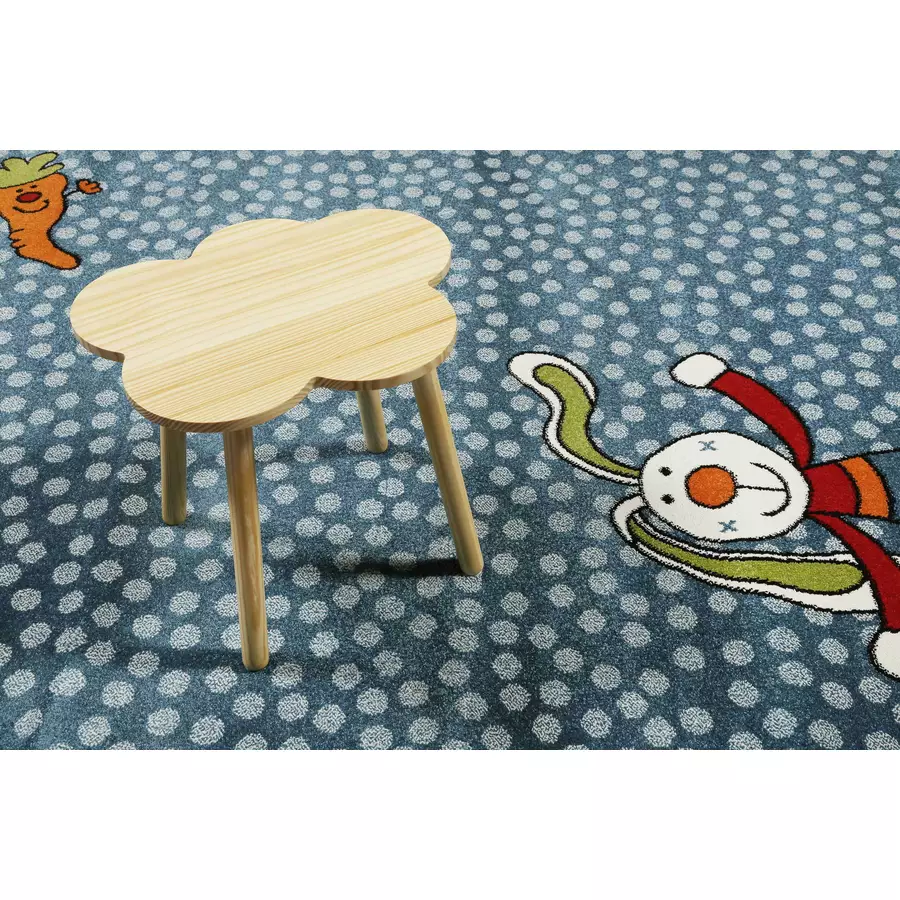 Sigikid Kinderteppich Rainbow Rabbit blau
