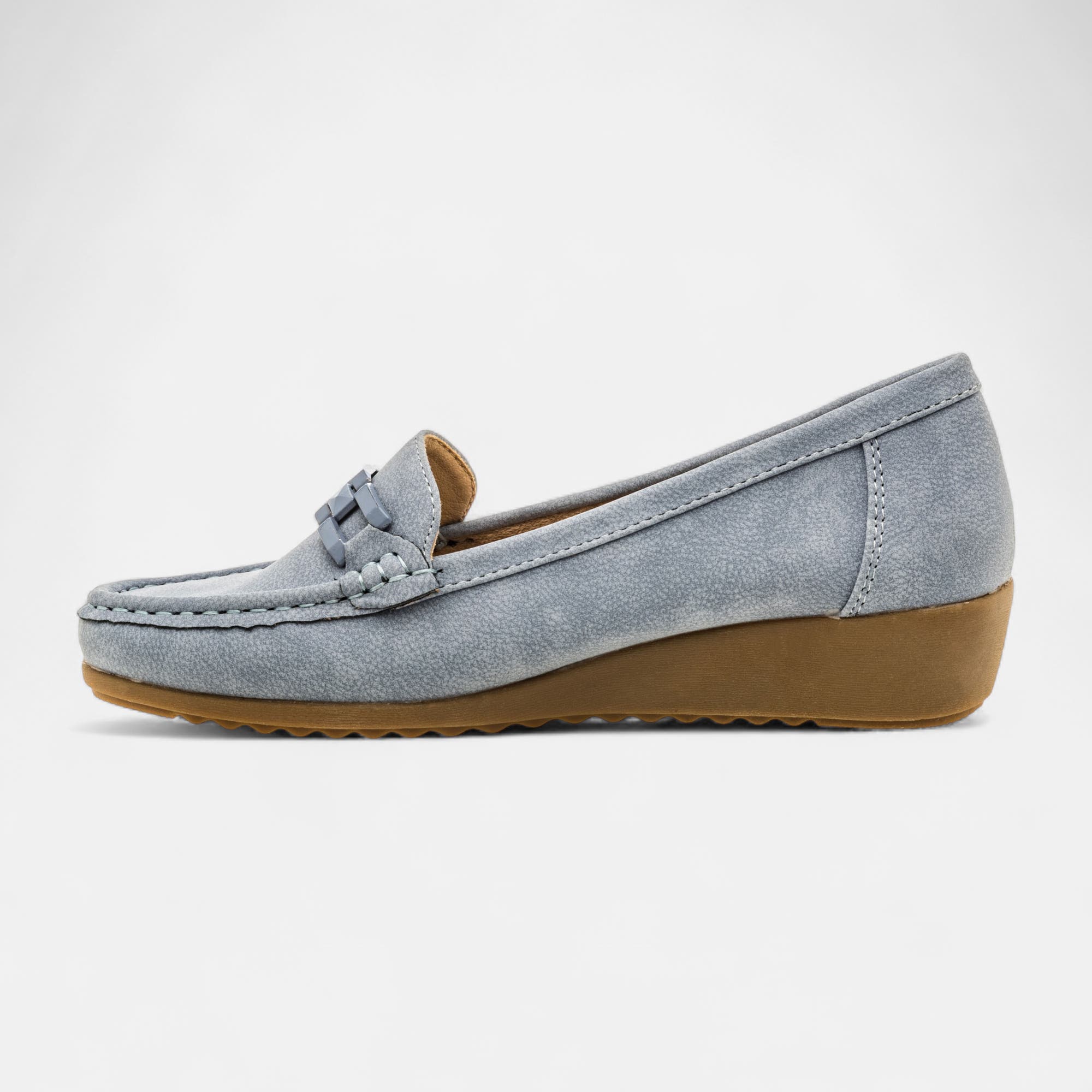 Mocassins pieds sensibles Femme bleu marine