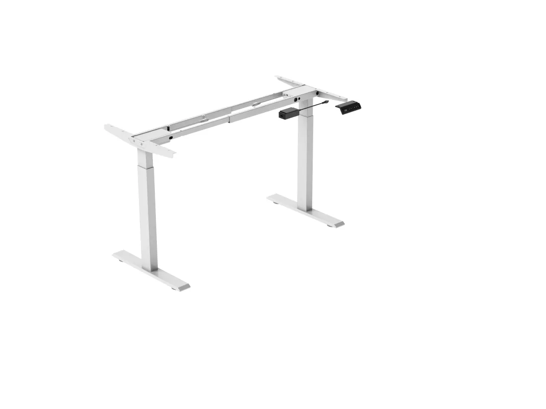 Bureau debout réglable en hauteur pour bureau à domicile, deux moteurs, bureau d'ordinateur debout électrique 58x180cm avec 4 préférences de mémoire