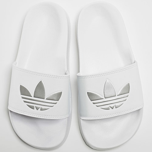 Claquettes Femme Adilette Lite GZ6197 Blanc Argenté
