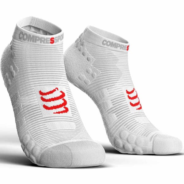 Chaussette running COMPRESSPORT PRO RACING SOCKS V3.0 RUN LOW WHITE