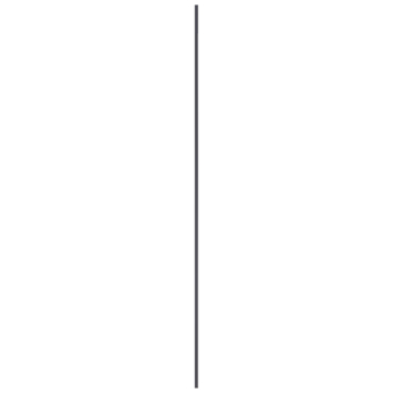 Hockeystickprofiel kunststof antraciet 8x21 mm 260cm