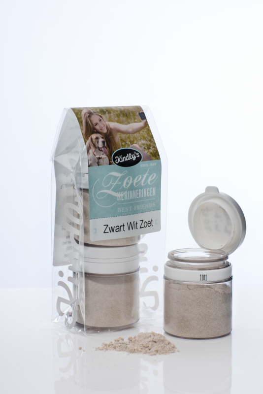 Kindly's Zwart wit potjes zoet 2x30g