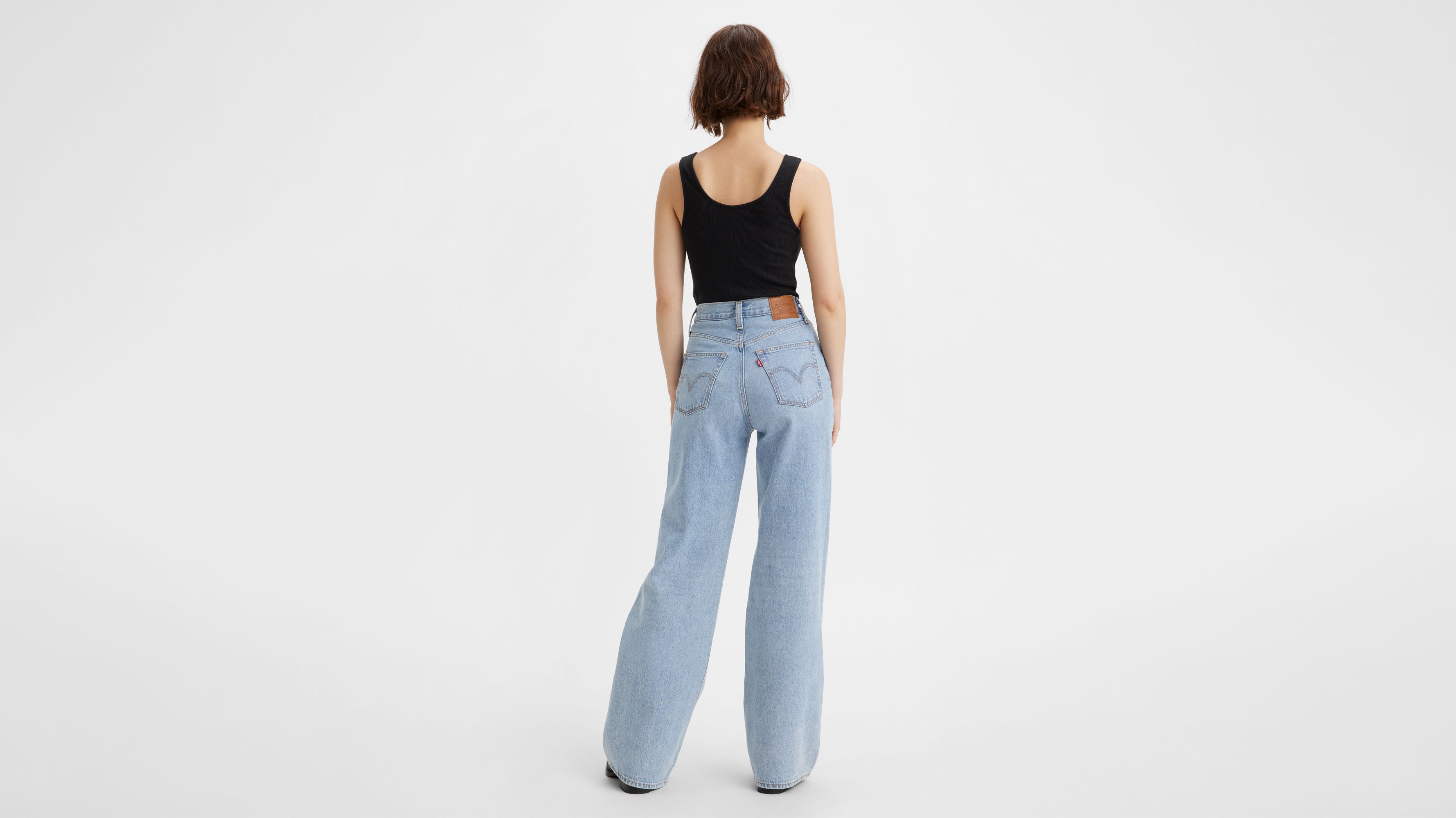 Jean Ribcage Wide Leg - Far And Wide - Bleu