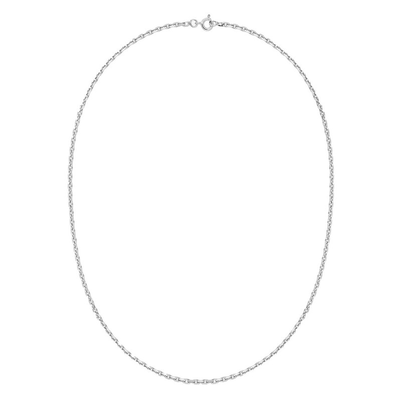 Chaîne Homme 50 cm - Forçat diamantée - Argent 925 - Largeur 2.50 mm