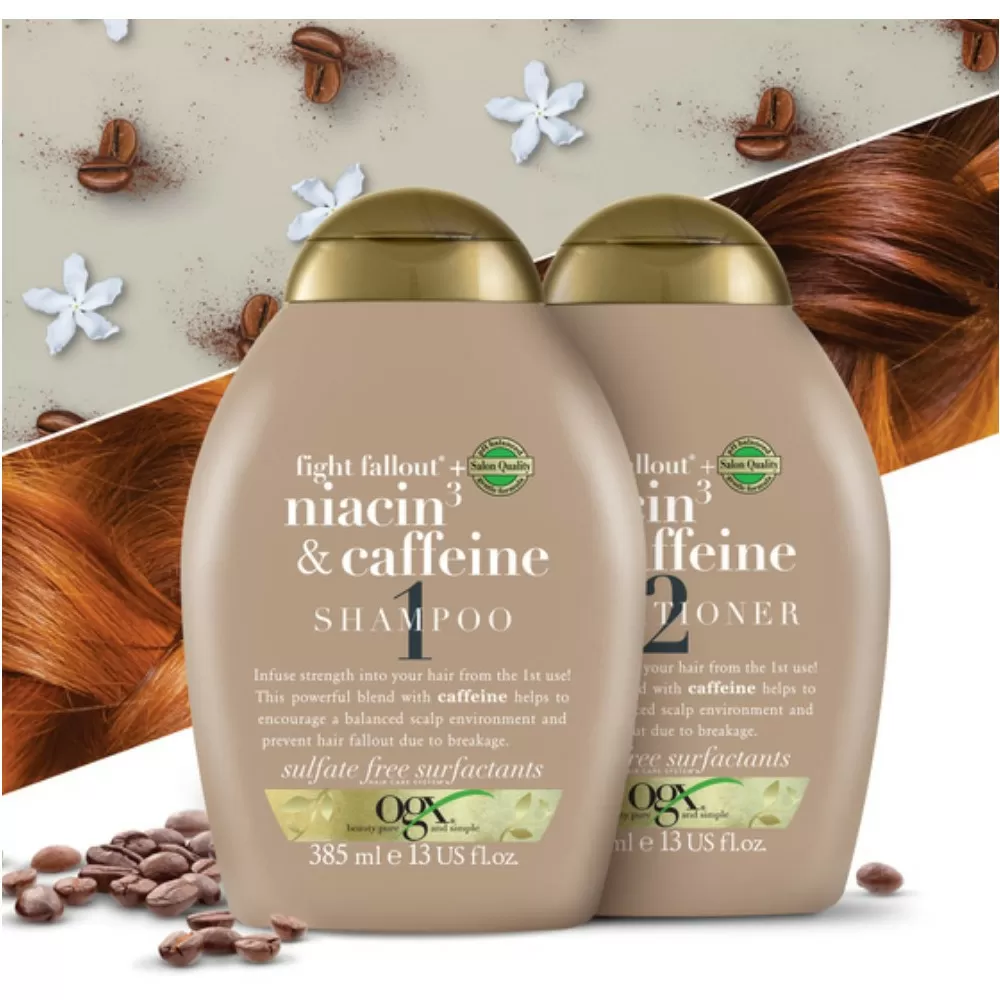 Ogx Niacin & Caffeine Balsam - 385 ml.