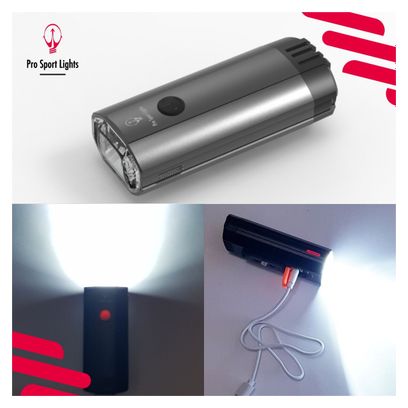 Kit lumière vélo 1200 Lumen et 100 Lumen LED vélo