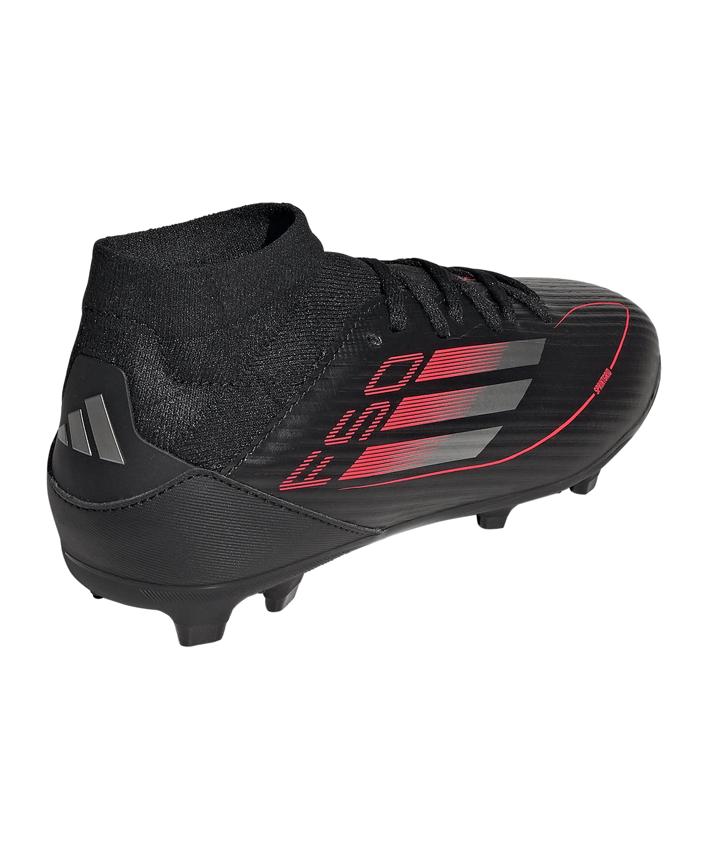 adidas F50 League Mid FG Stealth Victory Kids Schwarz