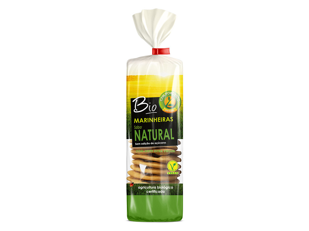 BOLACHA CEM PORCENTO MARINHEIRAS NATURAL BIO 200G