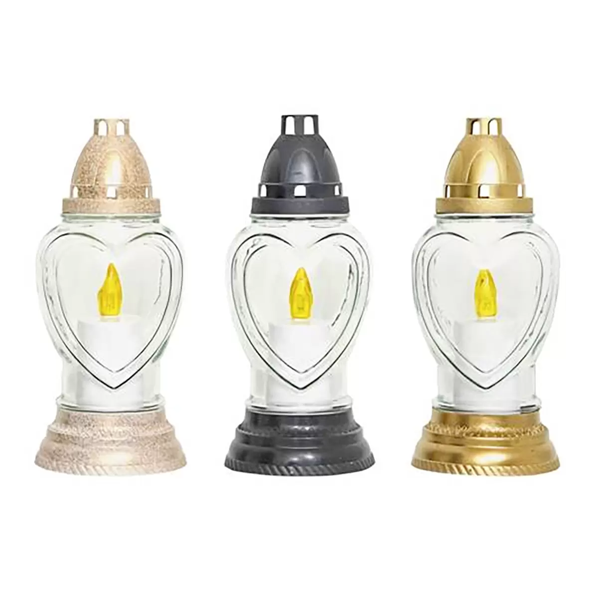 Grablicht Glenda Ondega gold,grau,rosa