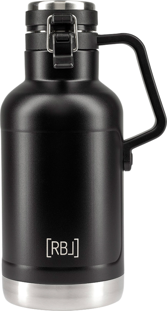 Rebel Outdoor Isolierflasche aus doppelwandigem Edelstahl 1900 ml schwarz