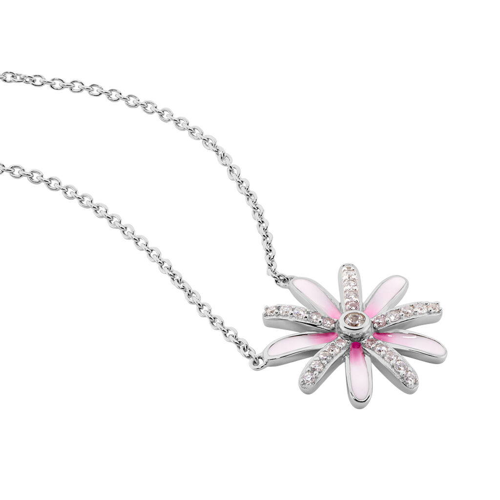 Collier Ambrose Argent Bicolore Oxyde De Zirconium