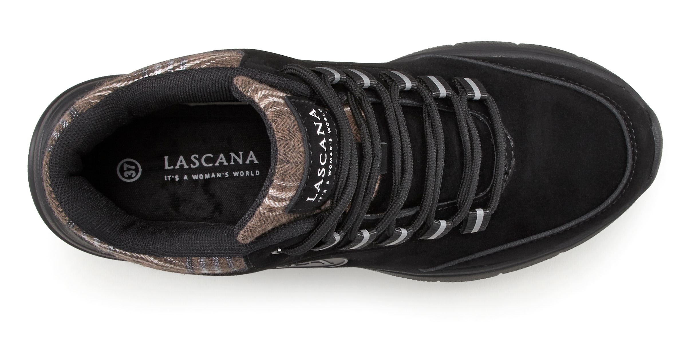 LASCANA Sneaker  mit leichter Sohle, Outdoorschuhe,Freizeitschuhe,Trekking Boots, VEGAN