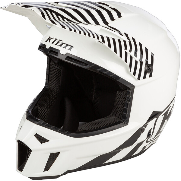 Klim - Casque F3 Carbon Off-Road Illusion Blanc / Noir