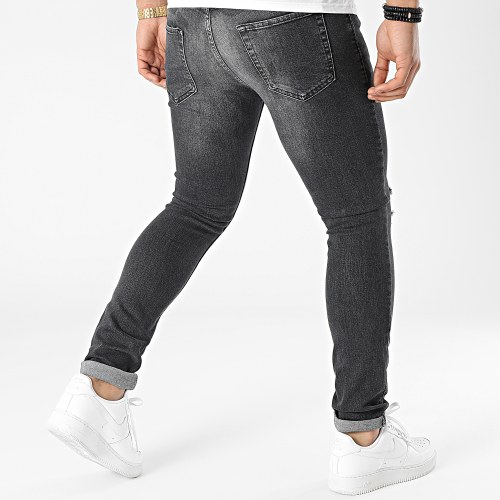 Jean Slim Fit Avec Déchirures 2078 Gris Denim Foncé