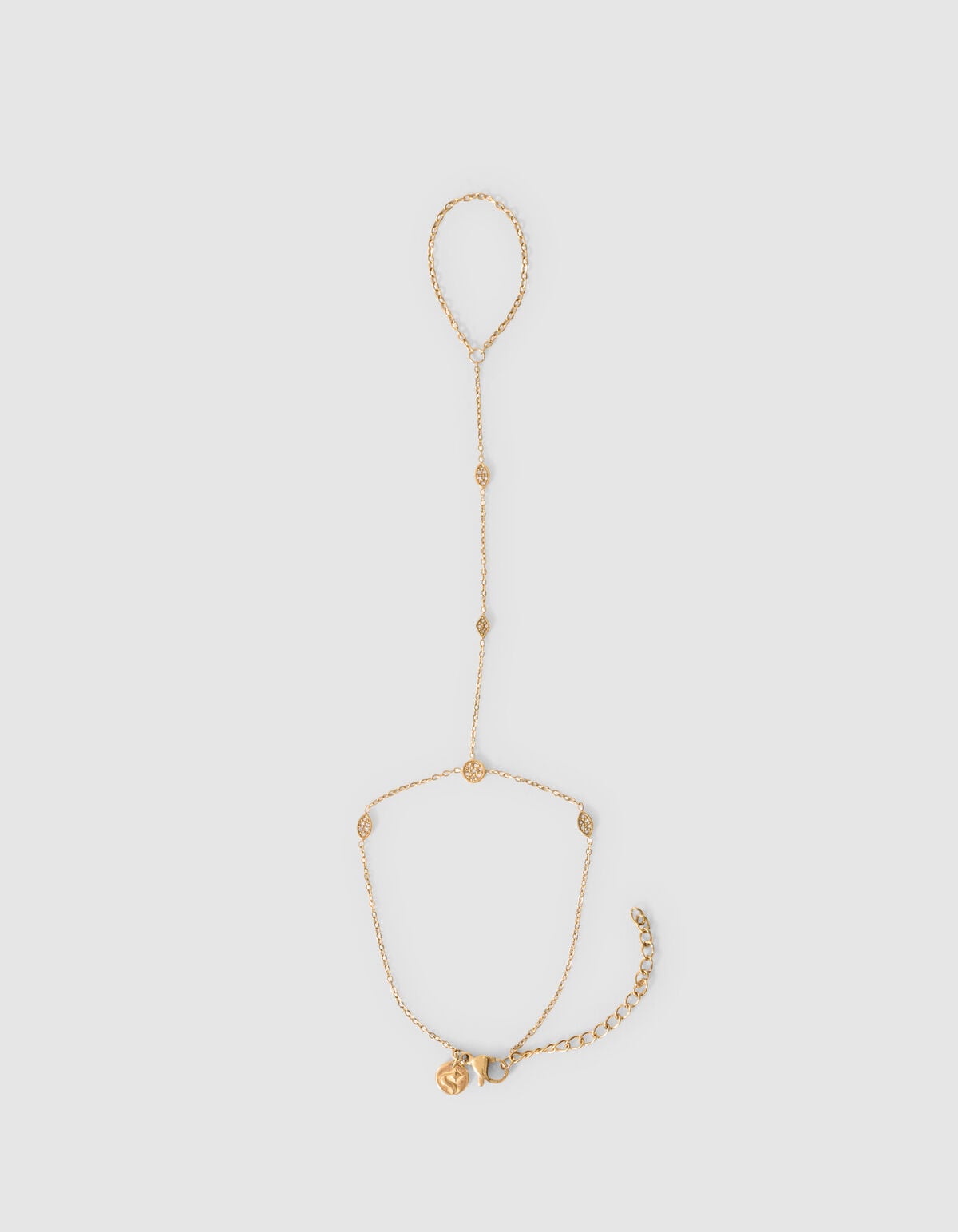 Eye Shape Hand Chain Goud