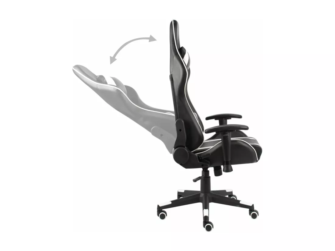Chaise de jeu pivotante Blanc PVC