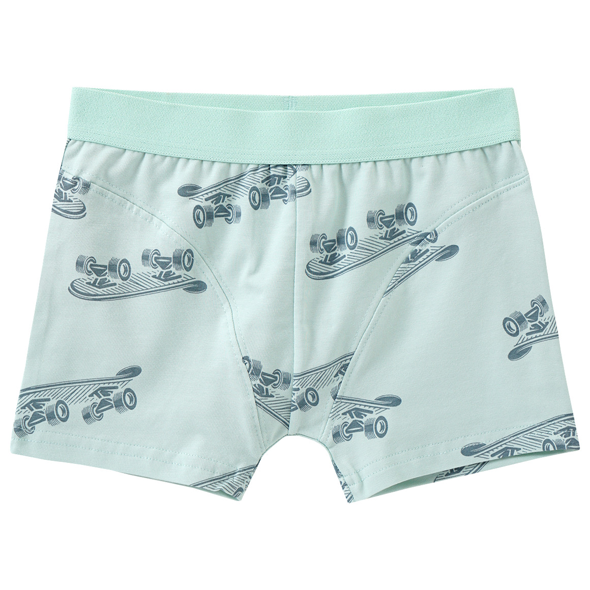 Topolino 3 Jungen Boxer mit Bio-Baumwolle dunkelgrün / hellgrün / blau