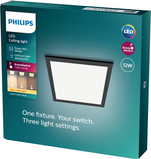 Philips Squared Touch loftslampe 12W