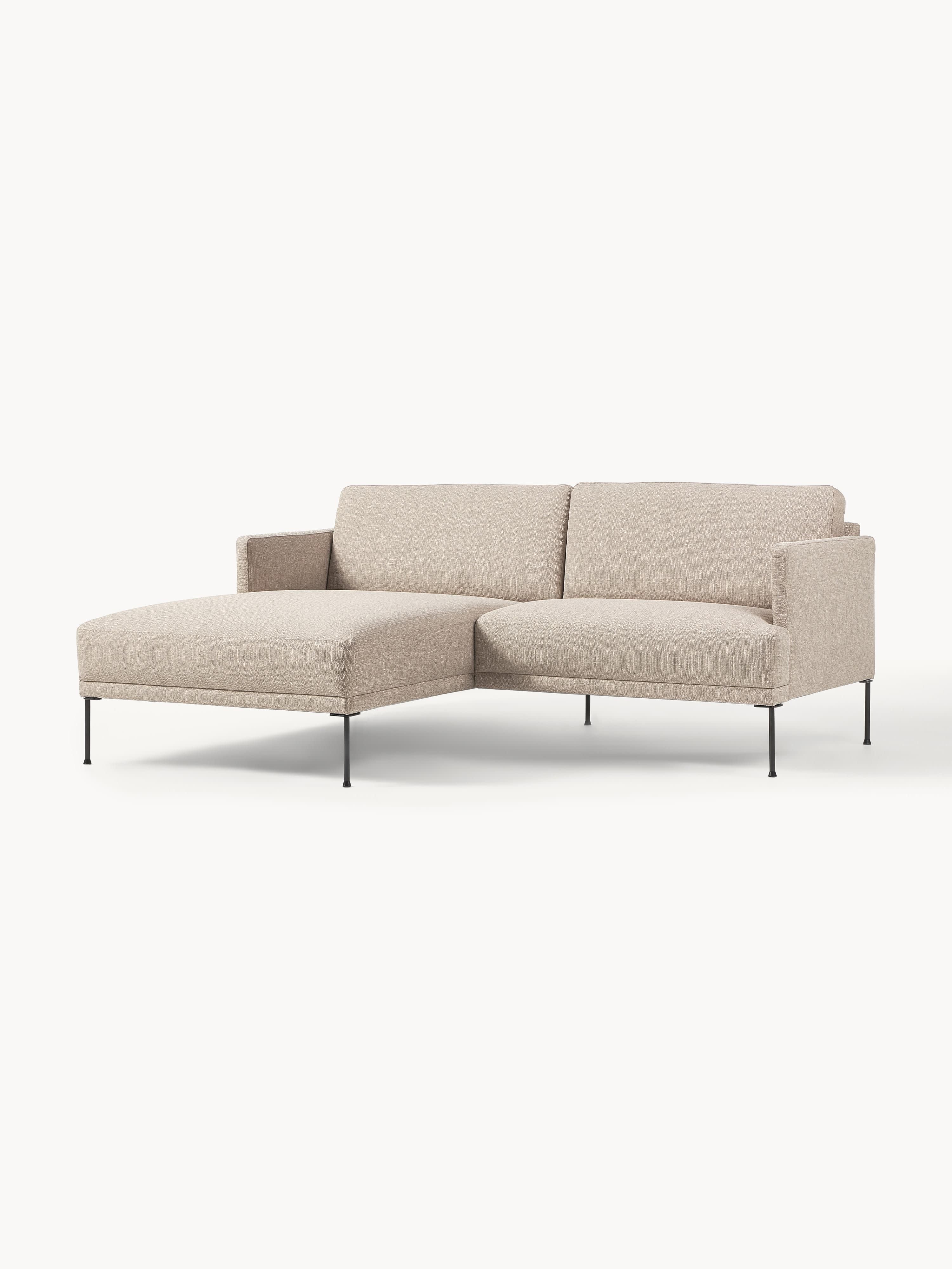 Kleine beige hoekbank Fluente