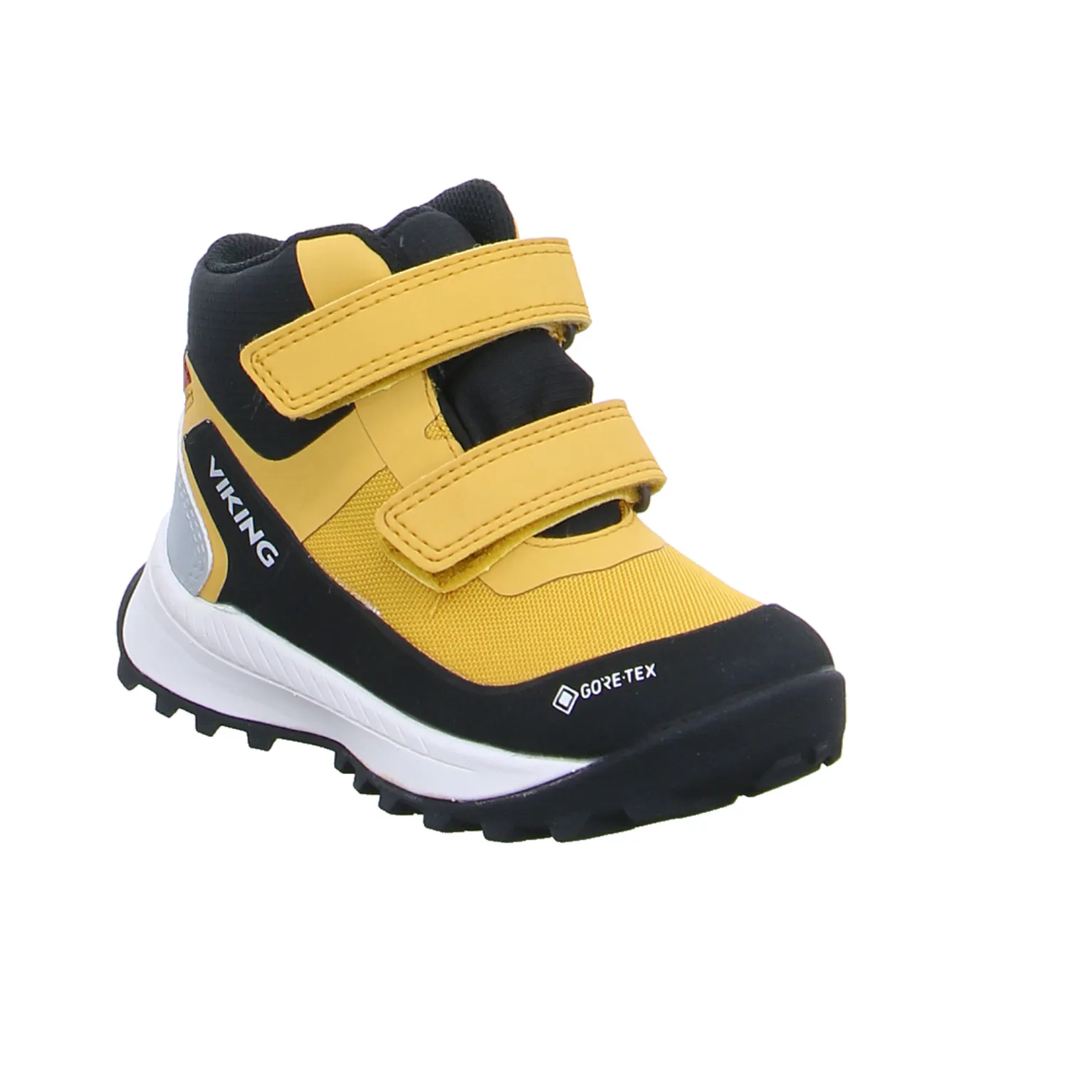 VIKING Kleinkinder-Halbschuh Klett Gelb Textil  Sneaker high