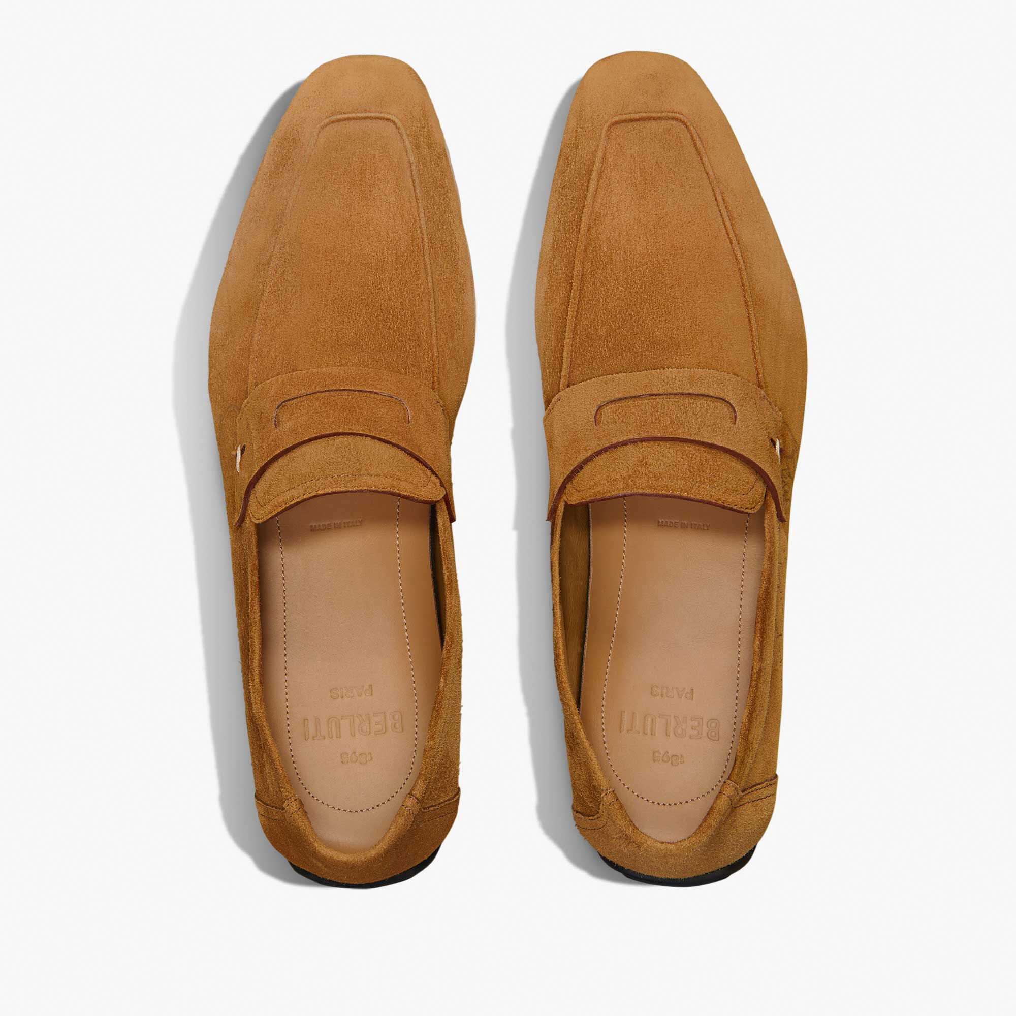 Mocassin Lorenzo Drive En Cuir Camoscio Scritto