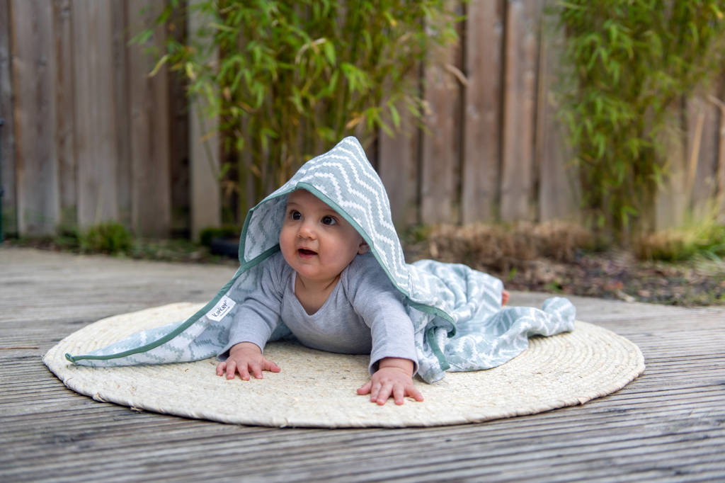 hydrofiele badcape Blenker 70x100 cm calming green
