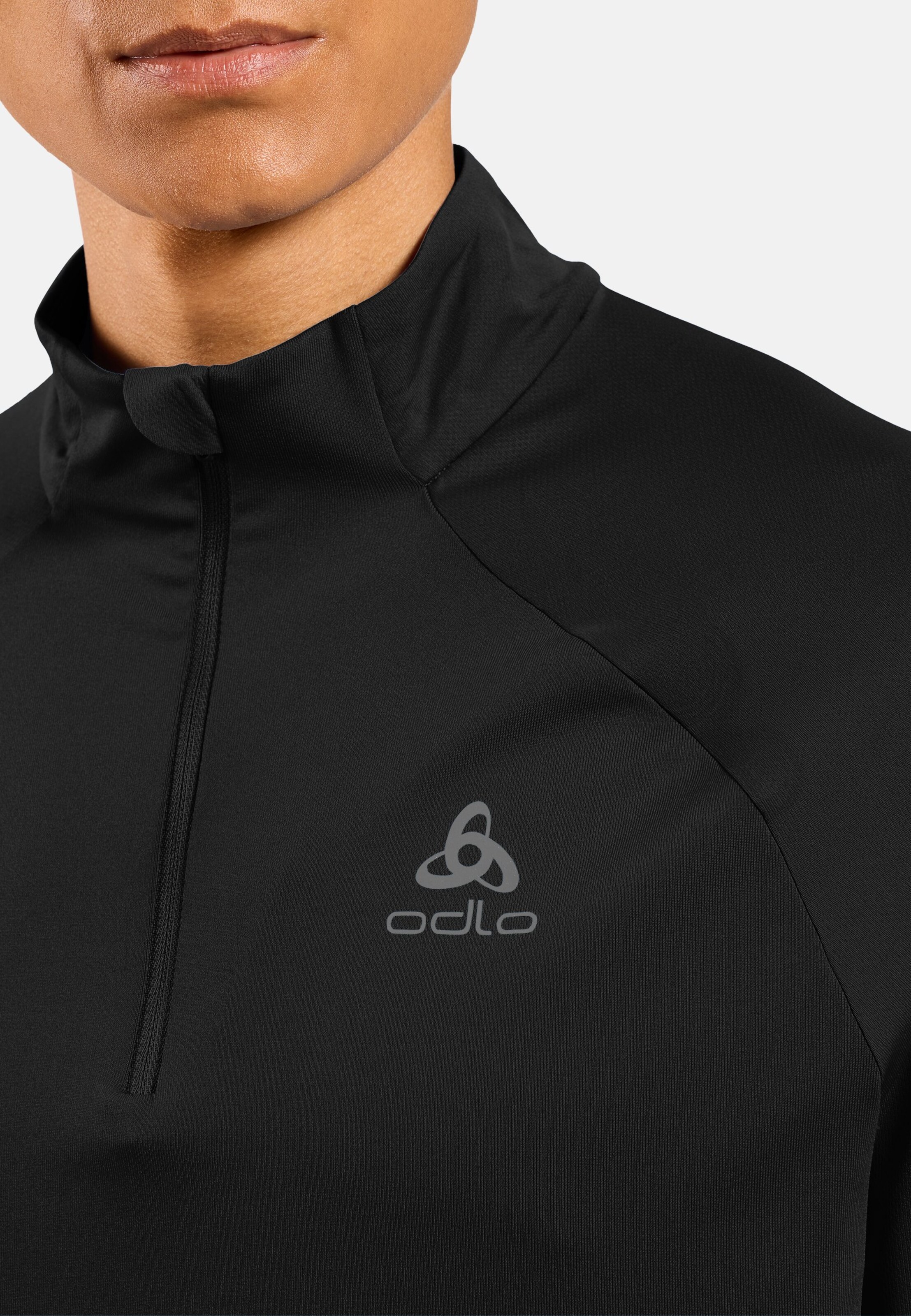 Essentials Ceramiwarm Mid Layer mit Halbreissverschluss in black - black