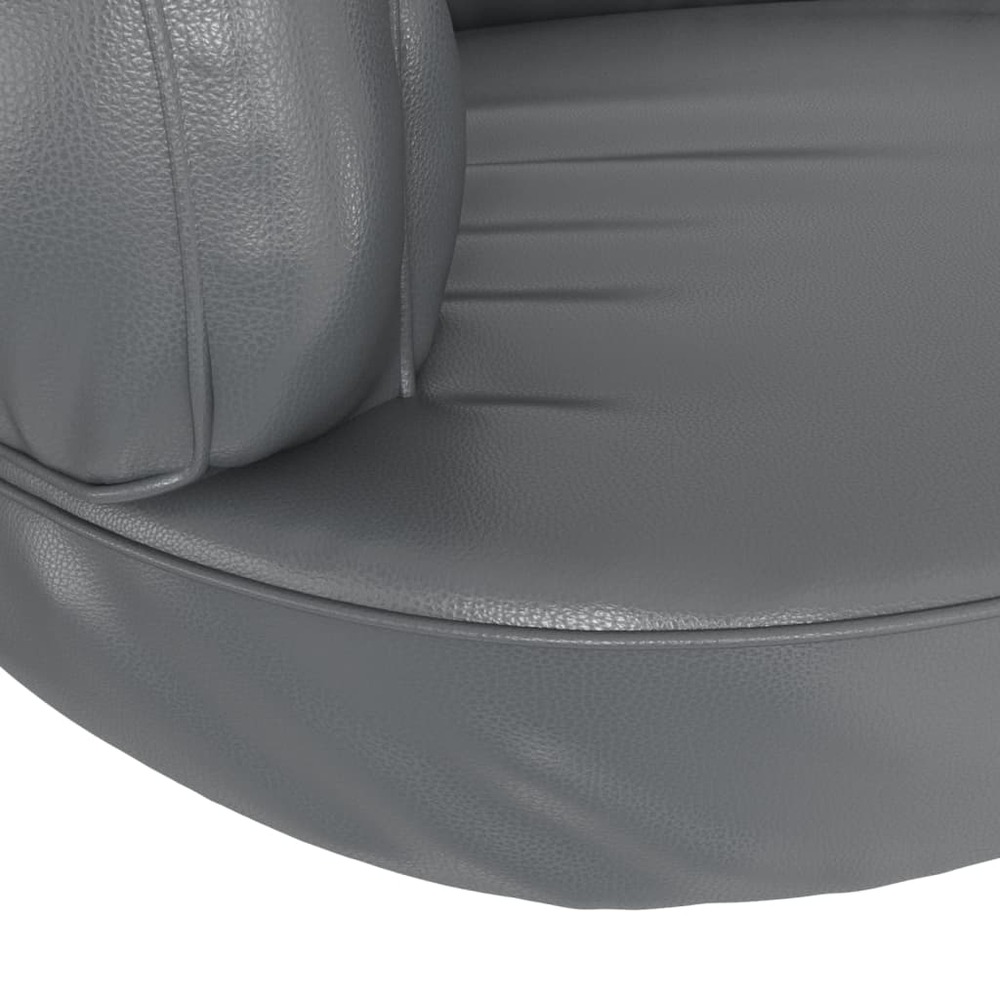 Lit pour chien ergonomique mousse gris 88x65 cm similicuir