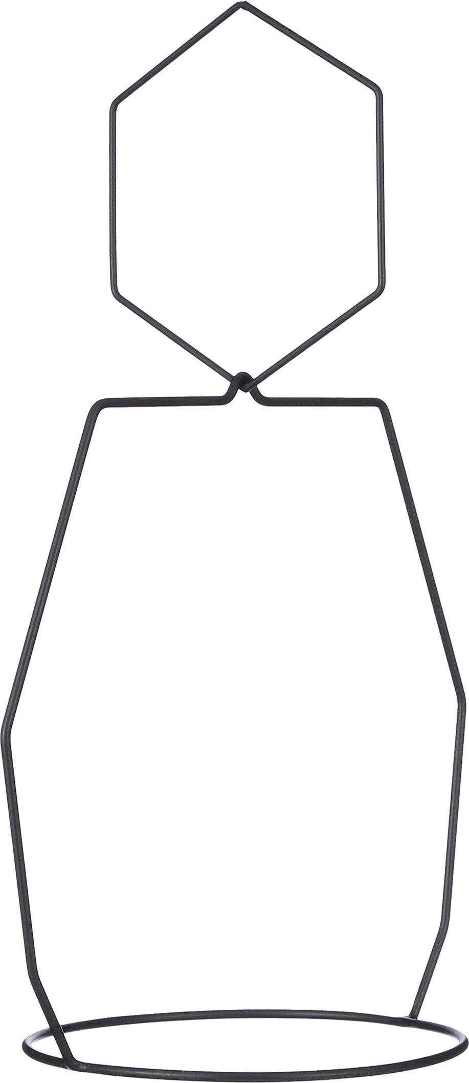 Mica Decorations pothouder zwart 27 x 19 x 44 cm