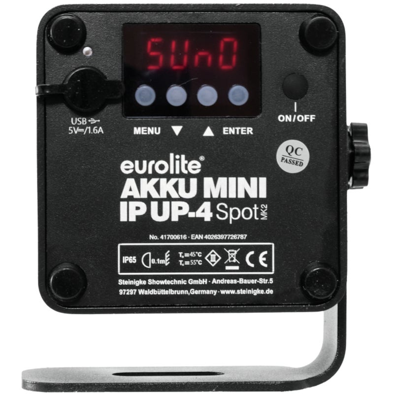 Eurolite AKKU Mini IP UP-4 QCL Spot MK2 IP65 accu spot