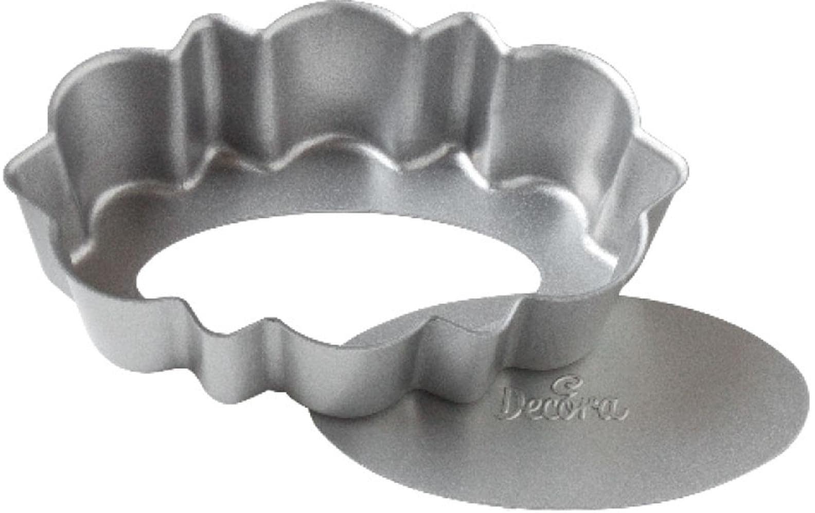 Wähen-Backform 11.5 x 7.5 cm, SilberBackform mit separatem Boden