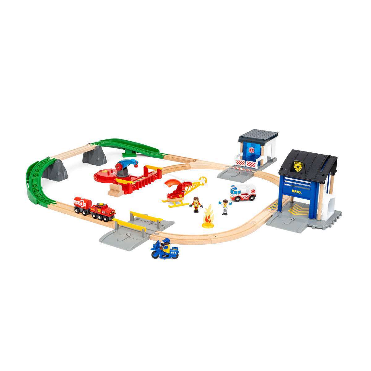 BRIO Spiel Polizei und Feuerwehr Set Deluxe