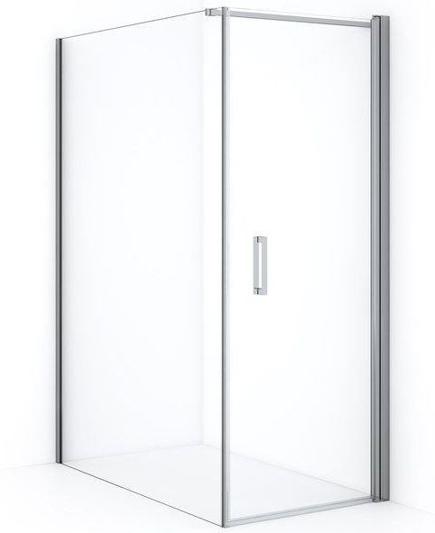 Diamond Douchecabine | 130x70 cm Chroom Helder glas Draaideur Rechthoek