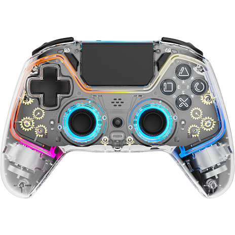 Deltaco PS4 RGB trådløs controller - Transparent