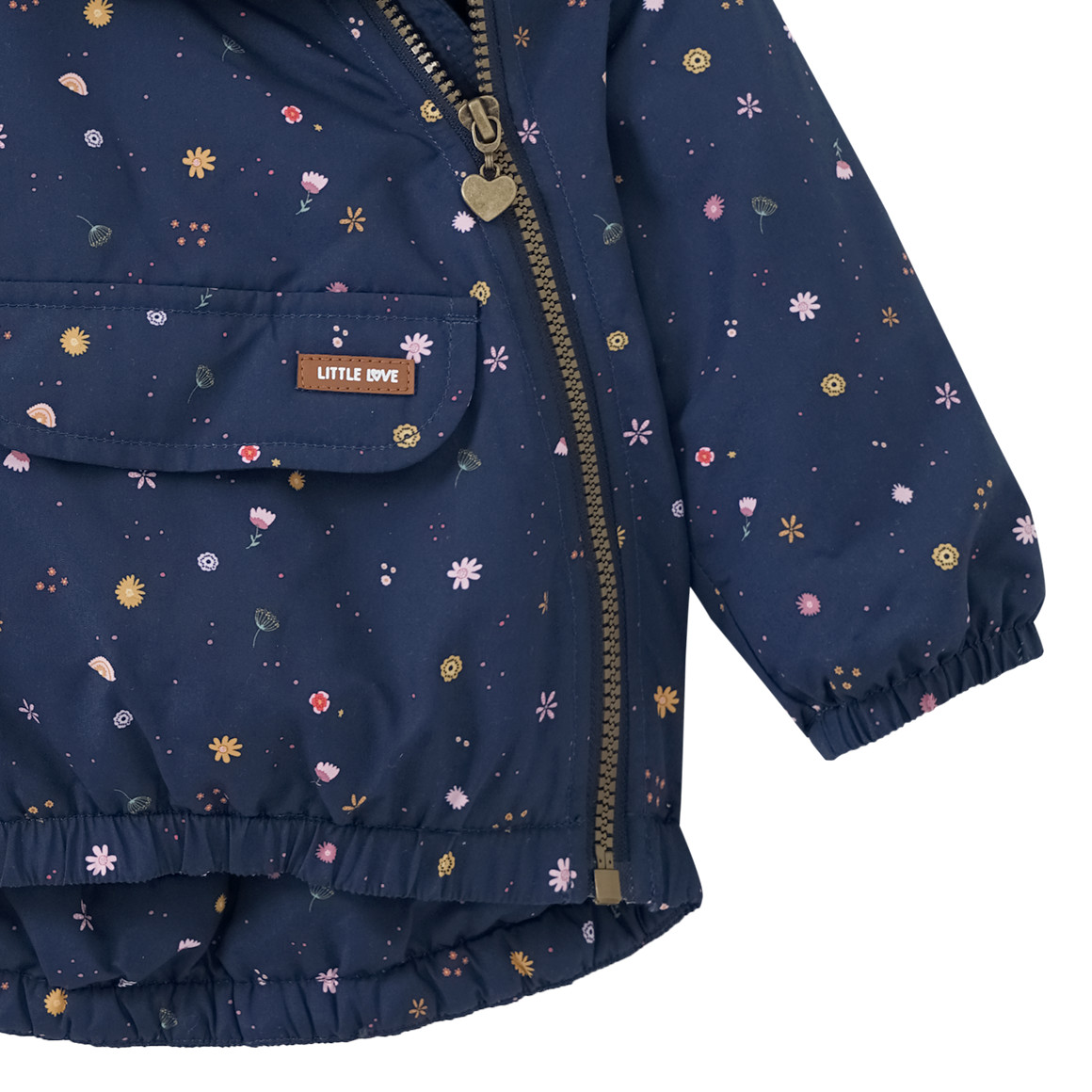Topomini Baby Winterjacke mit Fleecefutter dunkelblau