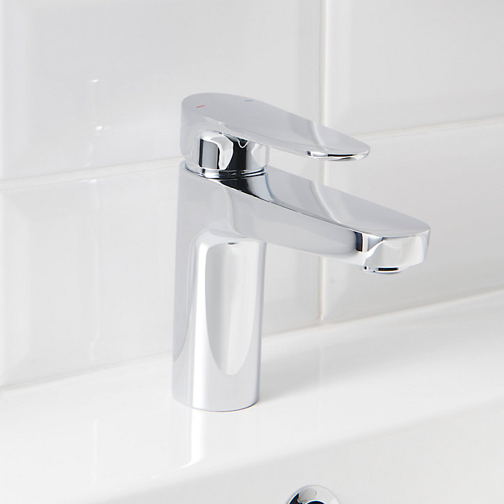 Mitigeur de lavabo chromé GoodHome Cavally M