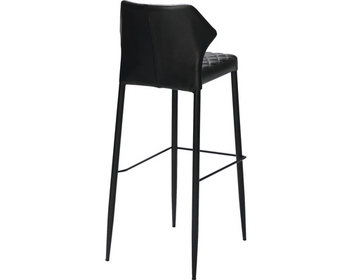 Veba Louis barkruk, 105 x 40 x 49 cm, staal, zwart